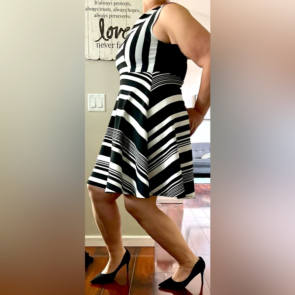 Torrid brand black and white dress